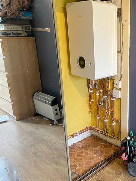 New Combi Boiler Installation for a customer in Johnston